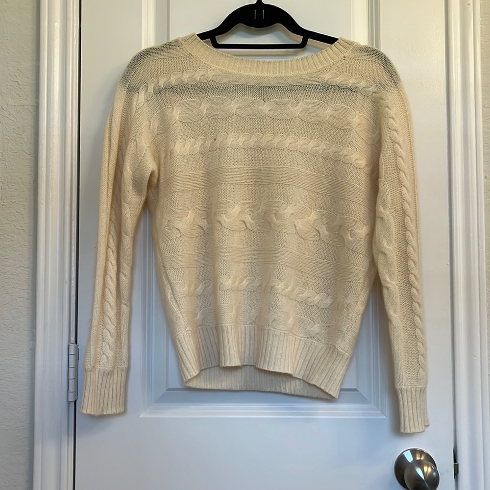 Cashmere by Charter Club 100% Cashmere Cream Sweater